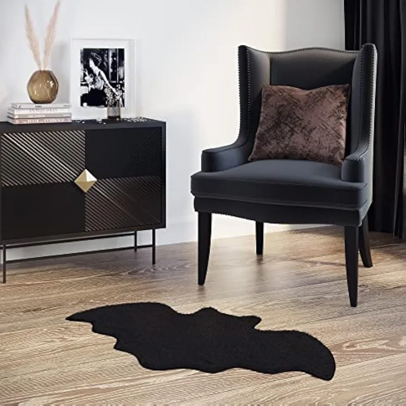 1PC Halloween Bat Shape Non Slip Bath Mat Witchcraft Home Decor Rug for Bathroom Kitchen Bedroom Spooky Floor Mat Use