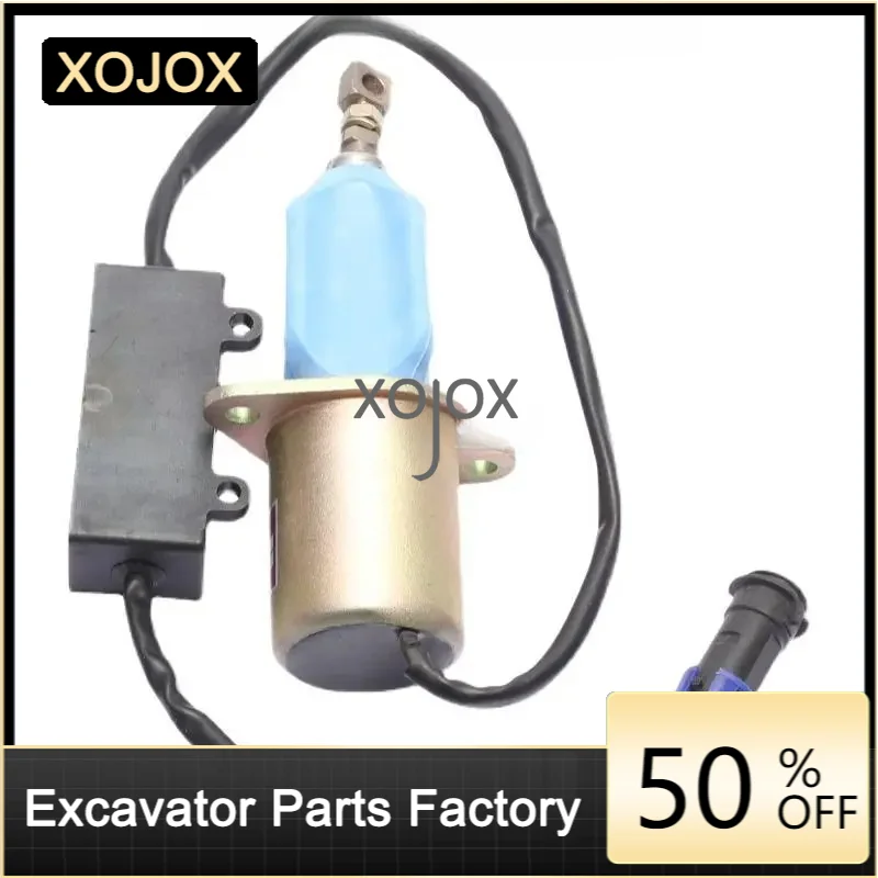 

XOJOX For Xichai heavy truck flameout switch SD-005A2 oil cut solenoid valve Excavator flameout solenoid valve parts