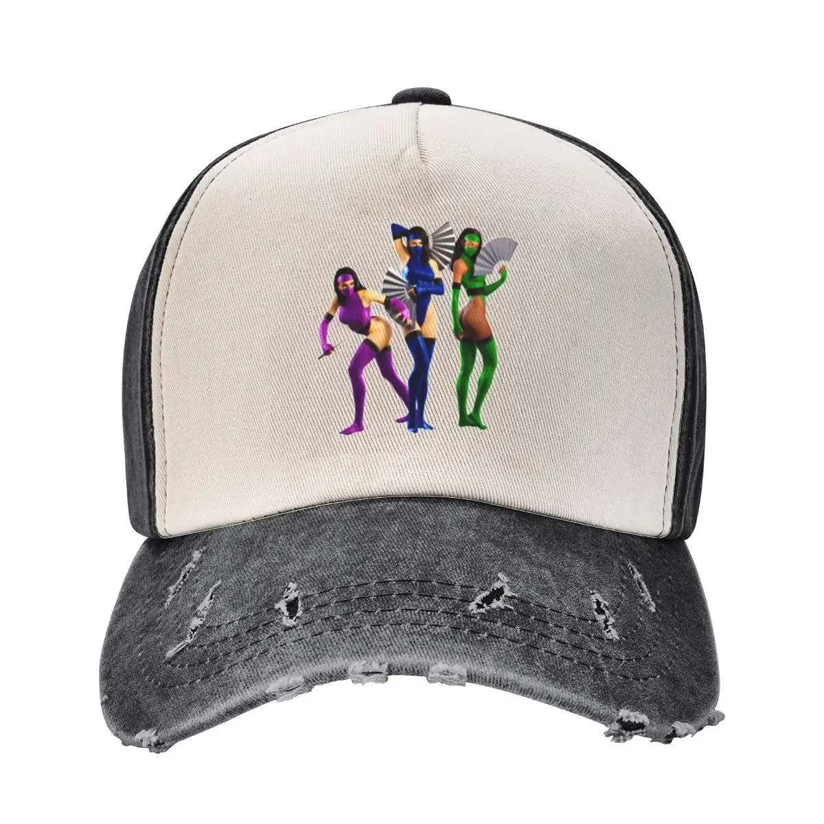 Kitana Mileena Jade MK 2 Girls Baseball Cap Designer Hat Trucker Cap Luxury Woman Men's