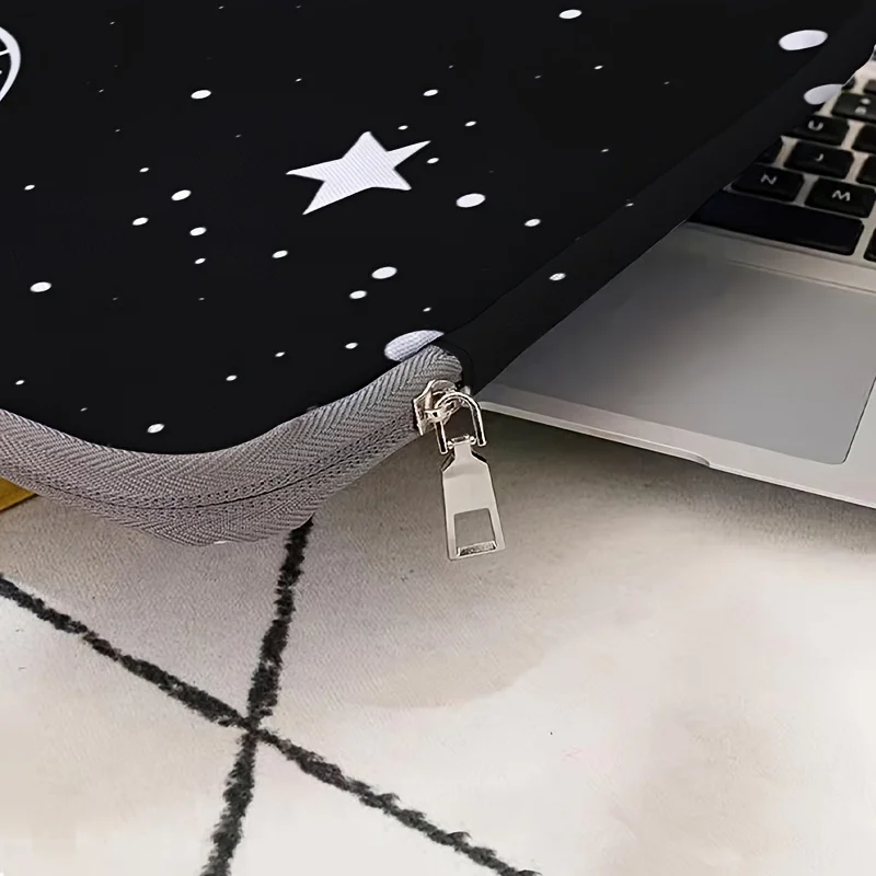 Einteiliges Set, zwei Stile, Laptoptasche und Aktentasche mit Astronautenmuster, geeignet für 14-Zoll-Laptops – Detail 6