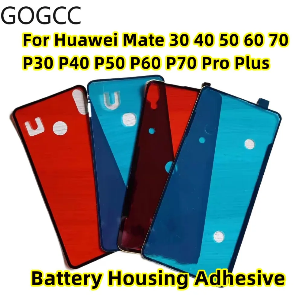 2/5/10Pcs Back Cover Adhesive For Huawei Mate 40 50 60 Pura 70 P40 P50 P60 P70 Pro Plus Rear Battery Housing Sticker Glue Tape