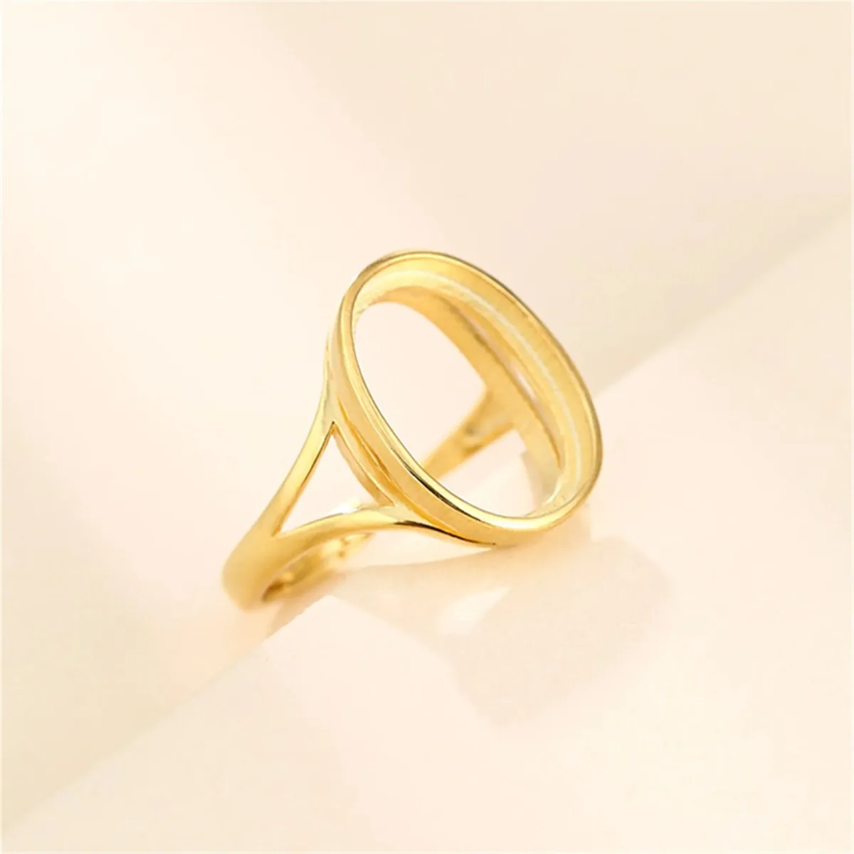 

925 Silver Adjustable Ring Setting for 6x8mm/7x9mm/8x10mm/9x11mm/10x14mm/12x16mm/13x18mm Oval Cabochon