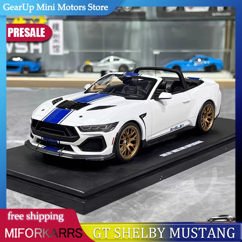 

Новинка в наличии: Модель автомобиля Gt Spirit 1:18 Shelby Mustang Super Snake из смолы, имитация кабриолета Shelby Mustang, коллекционная игрушка.