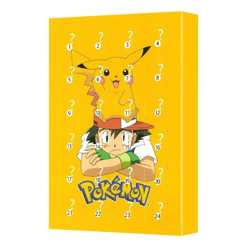 Pok é Mon Pocket Monsters Christmas Box Pok é Mon Pet Elf Christmas Blind Box 24pc Mystery Box Birthday Gift Pikachu Random