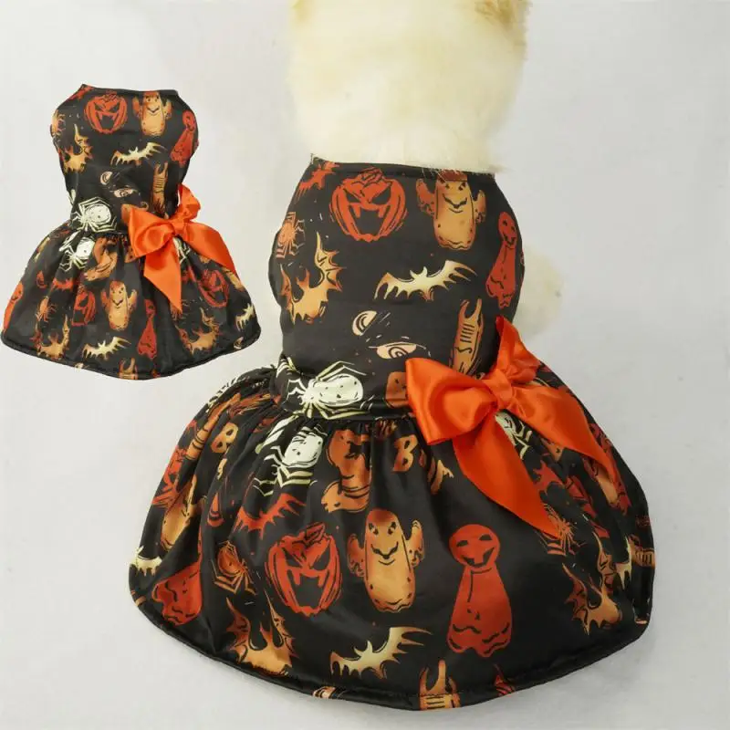 Dogs Clothes Odorless Easy To Wear Lovely Unique Holiday Pet Costumes Pet Supplies Comfortable Fabric Unique Design Spooky