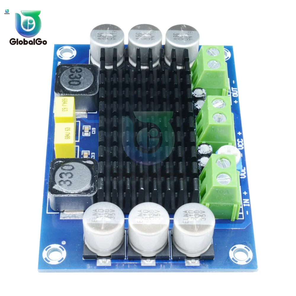 Mono Power Amplifier Board 80W Audio Power Amplifier Module Mono Power Amplifier DC10-24V Input Audio Power AMP