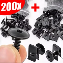 Tornillos autorroscantes de Metal para coche, Kit de tornillos autorroscantes, espaciadores en forma de U, accesorios de modificación de motocicleta
