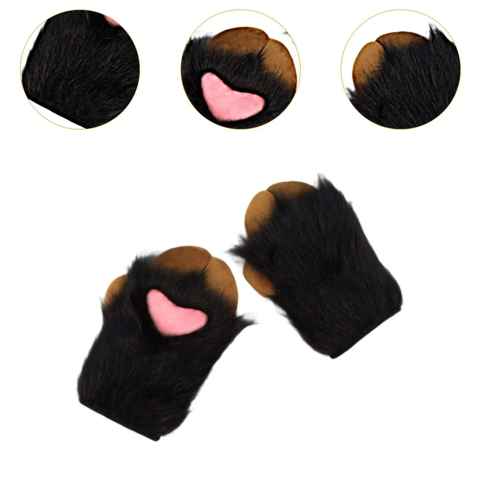 قفازات مخلب للنساء قفازات تنكرية قفازات شتوية دافئة قفازات كفوف للعب الأدوار مهرجان حفلة تنكرية ملهى ليلي للهالوين #5