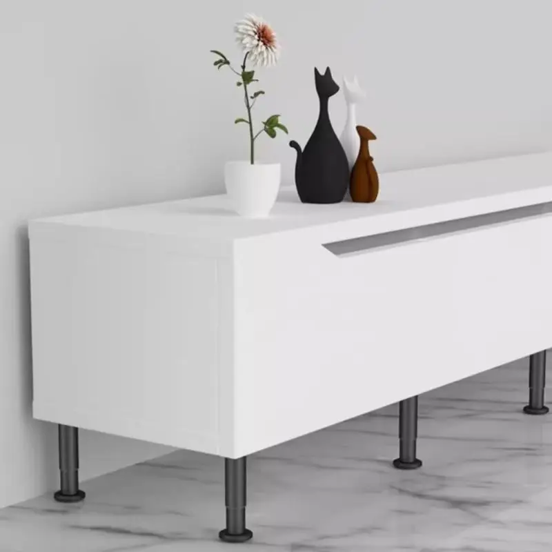 X9FA Adjustable Height Bed Frame Support Legs dengan BASE BASE BEAVE BEARD RISERS yang lebih luas