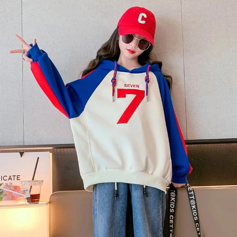 Hoodies Sweatshirts Girls Cotton Tops Overcoat Outwear 2025 Cartoon Spring Autumn Windproof Kids Christmas Gift Children's Cloth