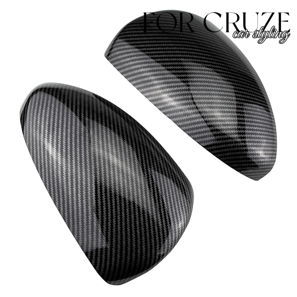 

2Pcs Carbon Fiber Car Rearview Mirror Cover for Chevrolet Cruze 2009 - 2014 Black Side Mirror Sticker Trim Accessories
