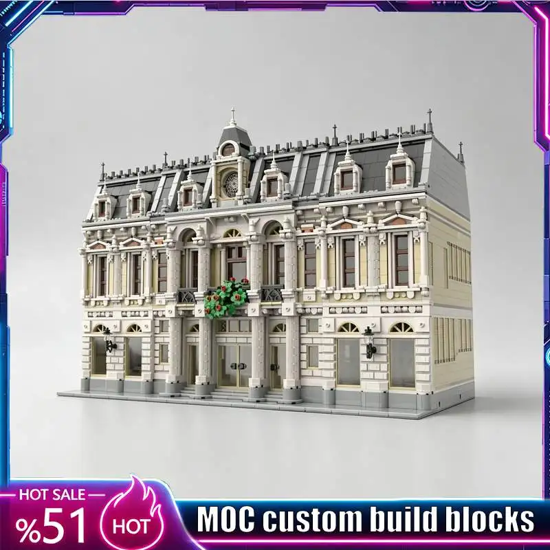 6633Parts Modular Royal Opera House Architecture Model Custom Puzzle DIY Assembly Street View Building Blocks Educational Gift