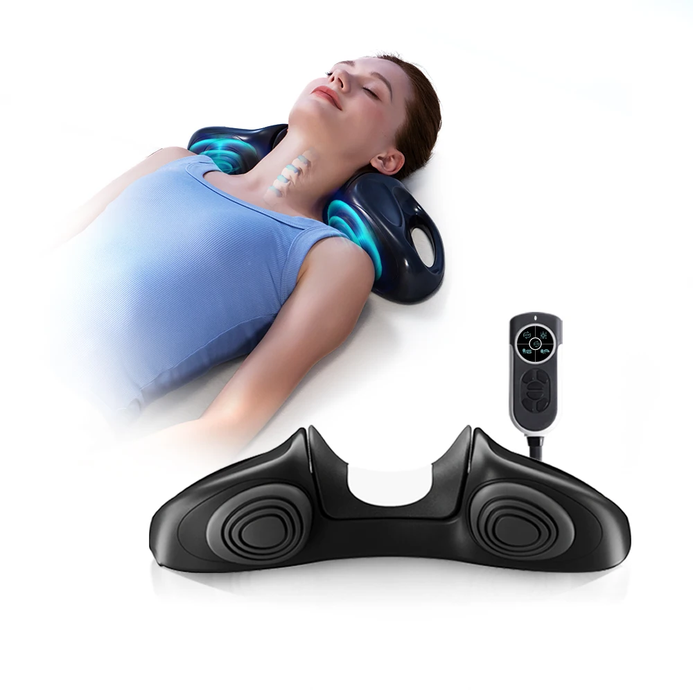 

Neck Shoulder Massager with Heating Neck Traction Neck Massager Pillow