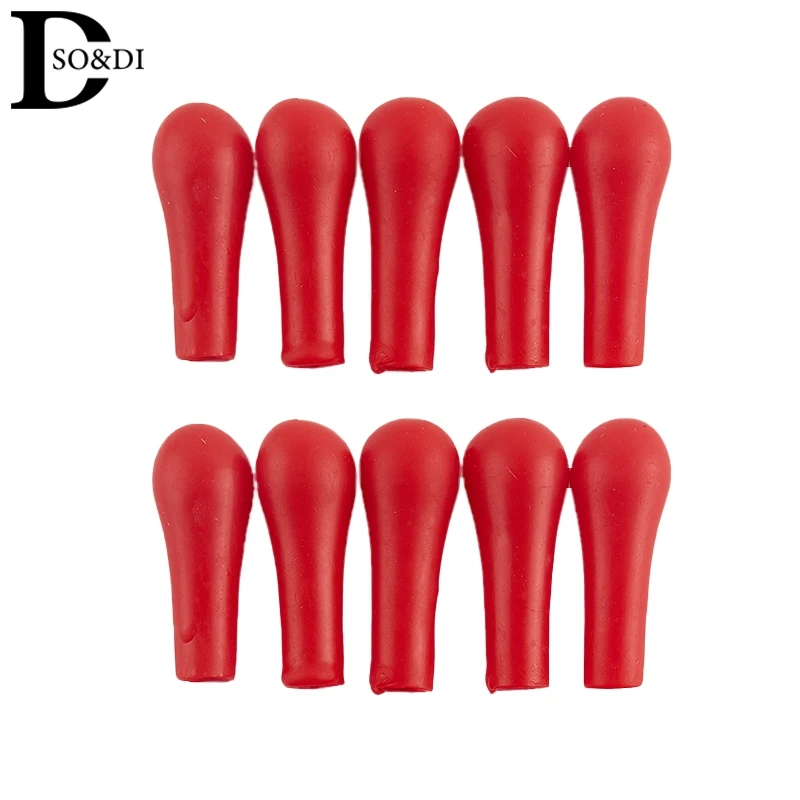 10Pcs Dropper Red Rubber Bulb Head Dropping Bottle Insert Pipette Lab Supplies