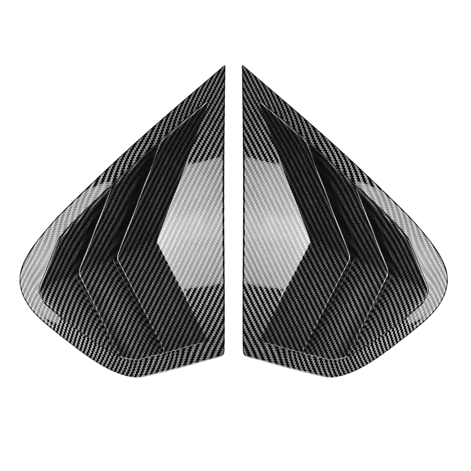 Couvercle Kiev illage d'obturateur de persienne de fenêtre latérale arrière, aspect fibre de carbone, queue brillante, pare-brise, ombre ennemi, BMW X6, X6M, E71, E72, 2008-2014