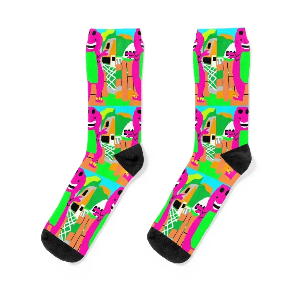 

Barney Socks shoes christmas stocking Socks For Man Women's