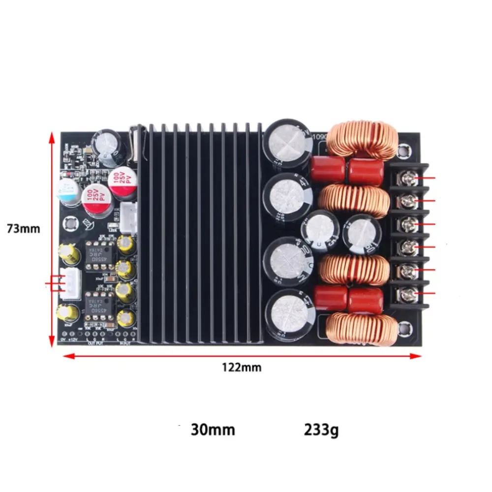 600W high power TPA3255 Digital amplifier board High fidelity HIFI Dual channel 300W * 2 power amplifier module
