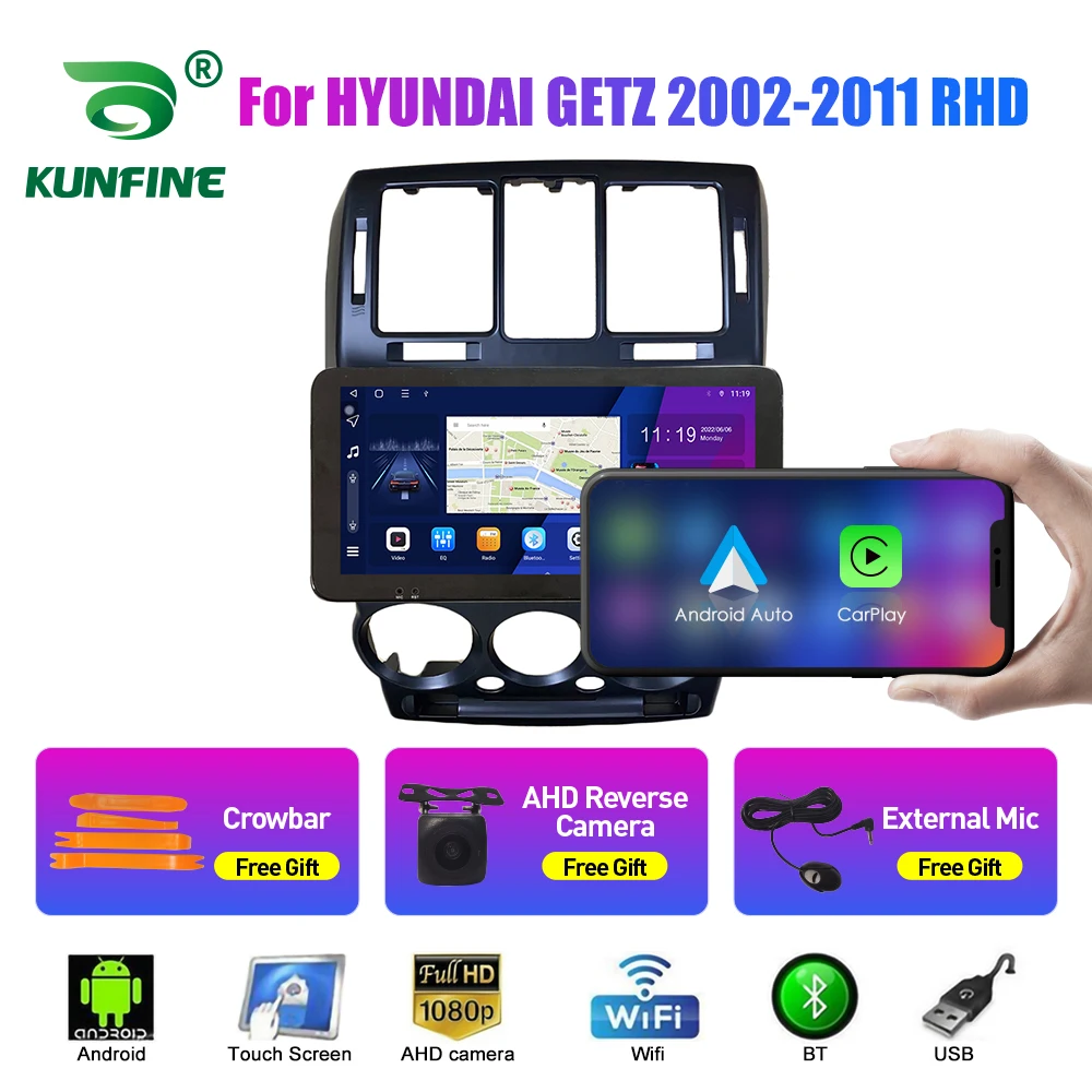 

10.33 Inch Car Radio For HYUNDAI GETZ 02-11 RHD 2Din Android Octa Core Car Stereo DVD GPS Navigation Player QLED Screen Carplay