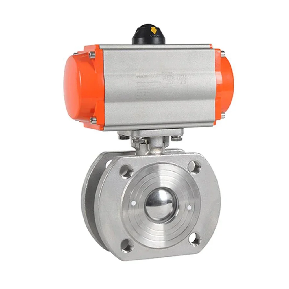 

PN16 Stainless Steel WCB Italy Ultra Thin Short Type Pneumatic Rotary Actuator Operated Wafer Ball Valve