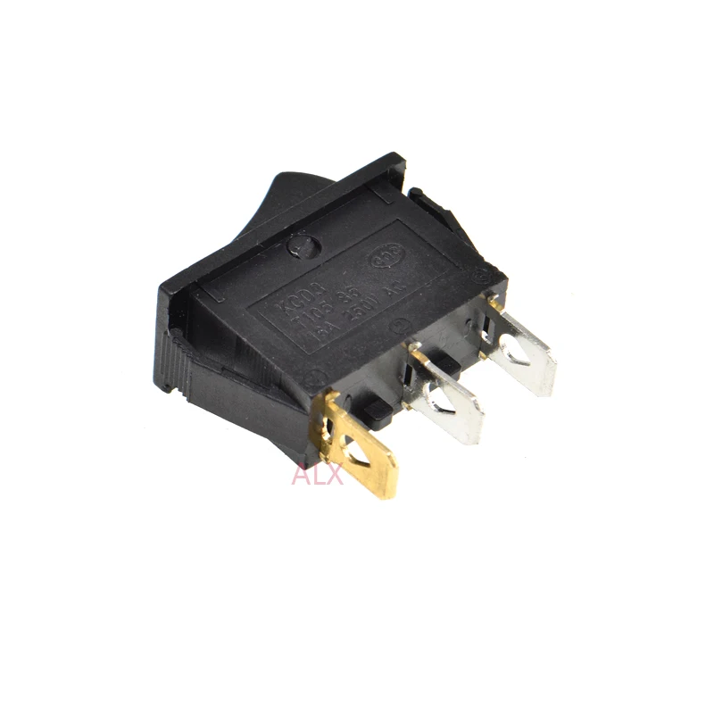 5PCS KCD3 3PIN Push Button with red light rocker Switch ON/OFF   power switches 16A/250V 20A/125V TOGGLE SWITCH 3 pin