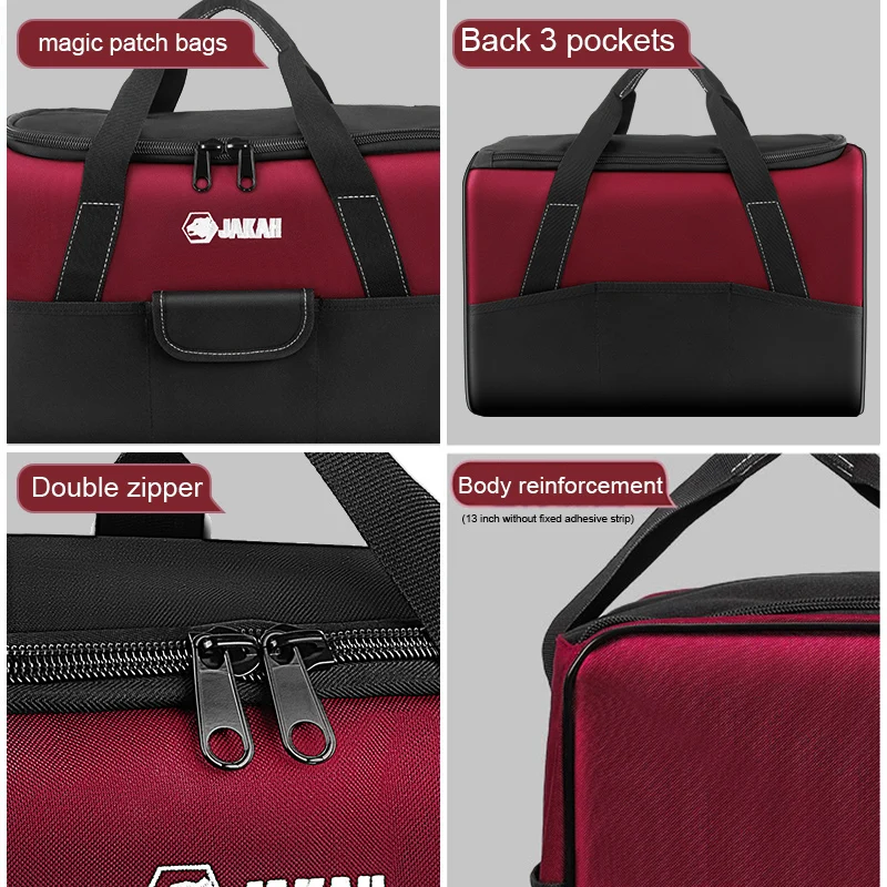Robuste Werkzeugtasche mit breiter Öffnung und Taschen – Detail 3