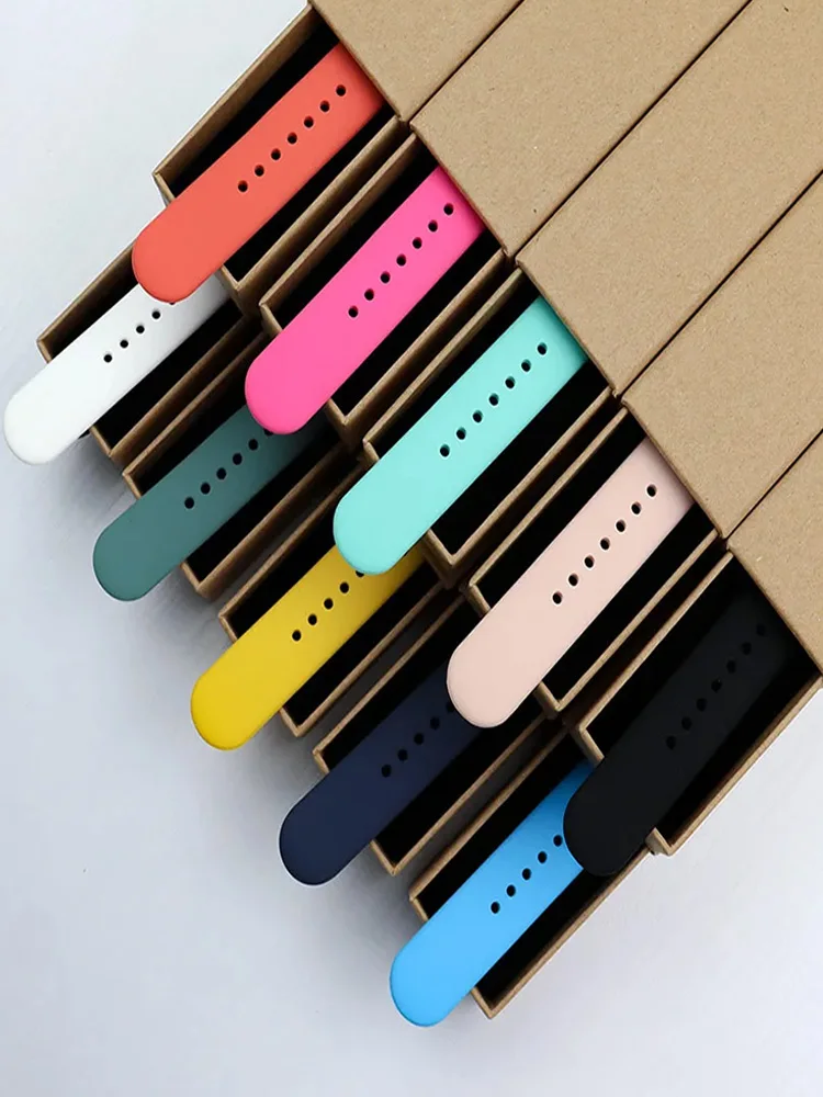 Official-website silicone Strap For Apple Watch Band SE-10 42/46mm 44/45mm 38/40/41mm bracelet iwatch serie 9876543 ultra 2 49mm