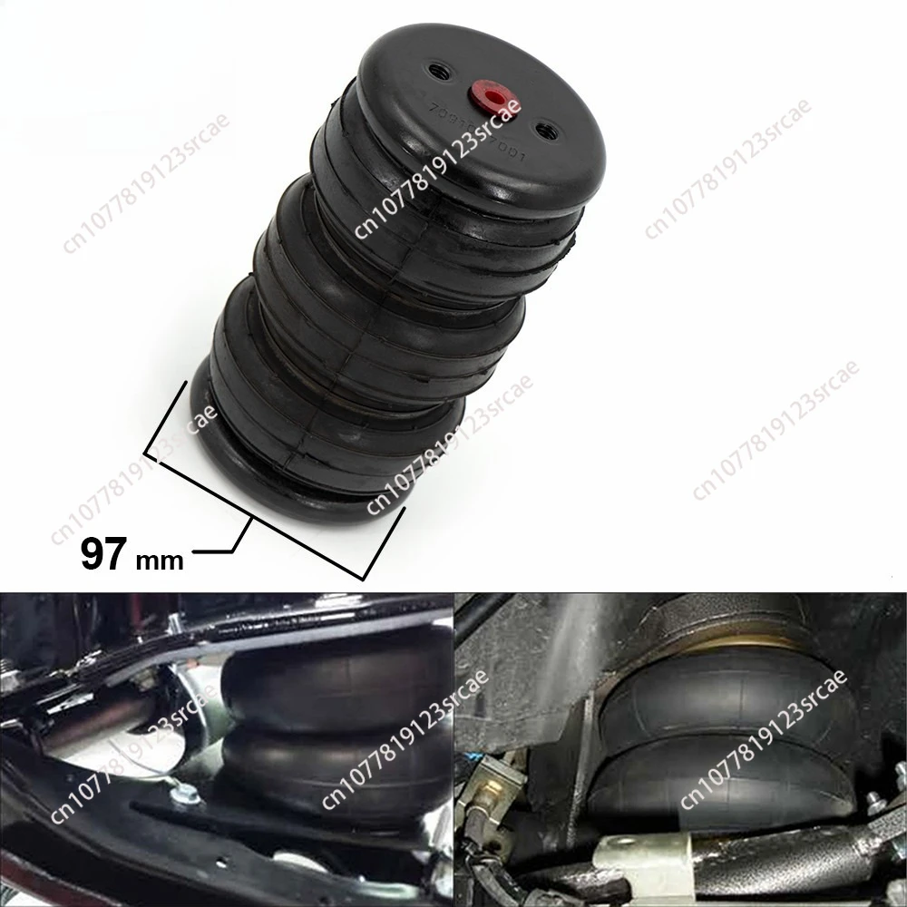 

Modified single-port 1/4" NPT air suspension 97mm truck shock absorber rubber airbag 3E2200