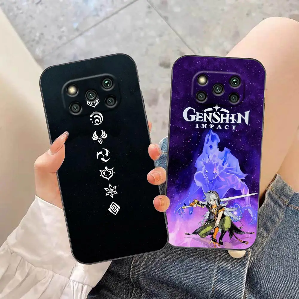 

Hot Game Genshin Impact Phone Case For Xiaomi 10T 11 12 11T 12T 13 13T 14 POCO X5 X4 X3 M5 M4 M3 F6 F5 F4 F3 GT Funda Case Capa