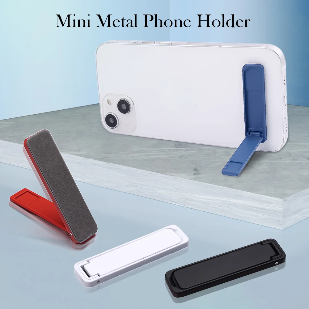 Metal Phone Kickstand Sticker Adjustable Angle Zinc Phone Boost Holder Vertical and Horizontal Stand for Cell Phone for IPhone