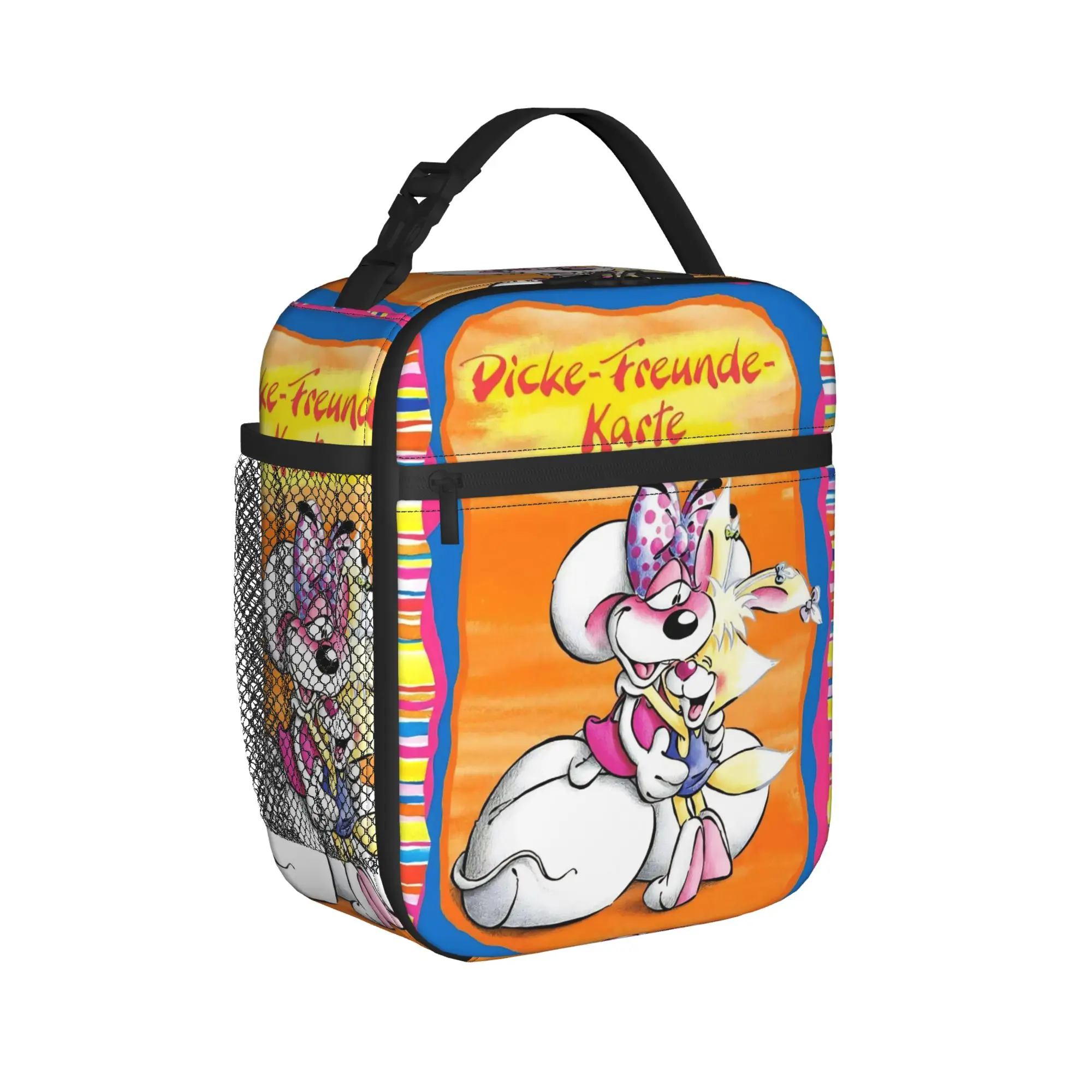 Cute Cartoon D-Diddl Mouse Thermal Insulated Lunch Bags for Travel  Portable Bento Box Cooler Thermal Lunch Boxes