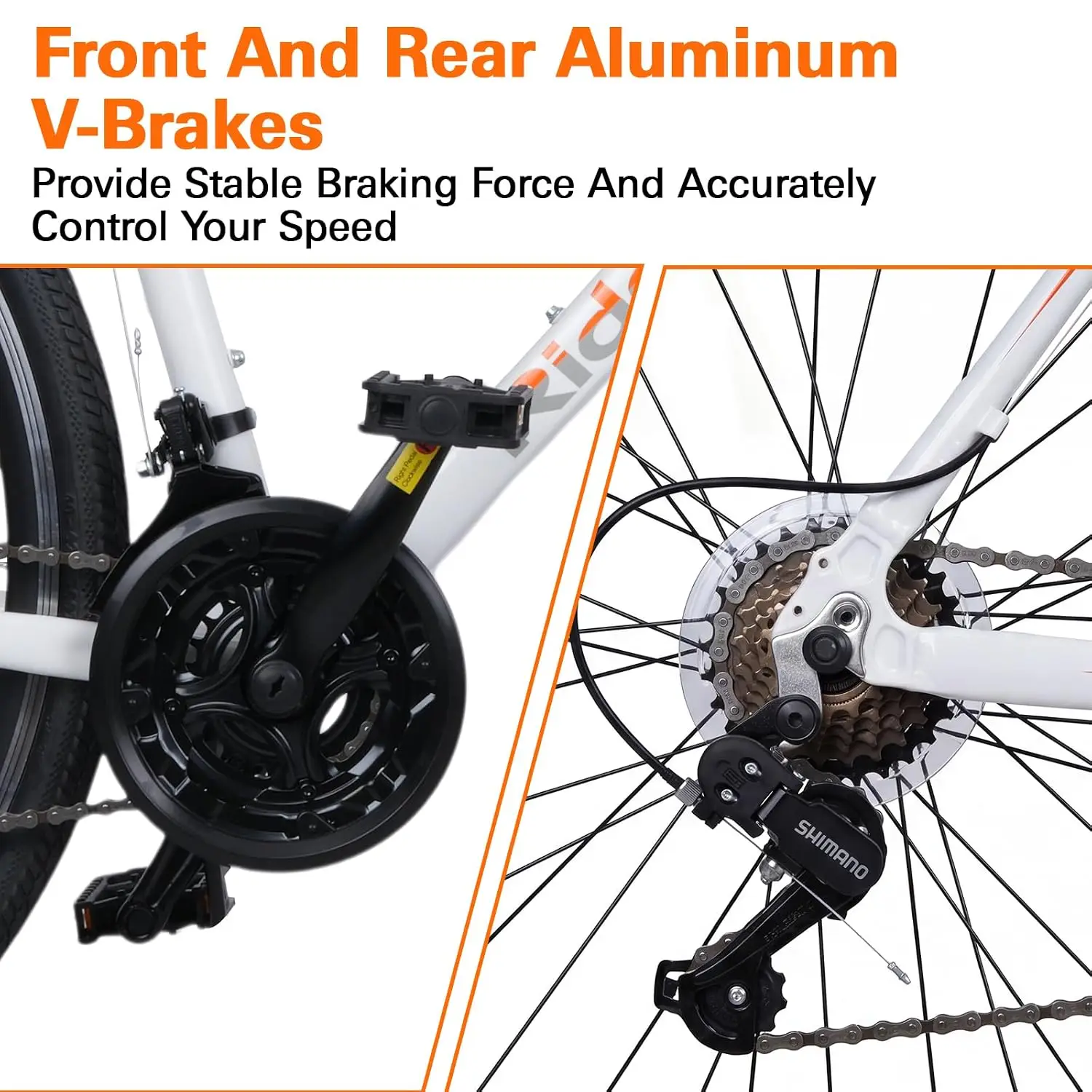 Road Bike City Commuter Bicycle for Men Women Adult Hybrid Bikes
