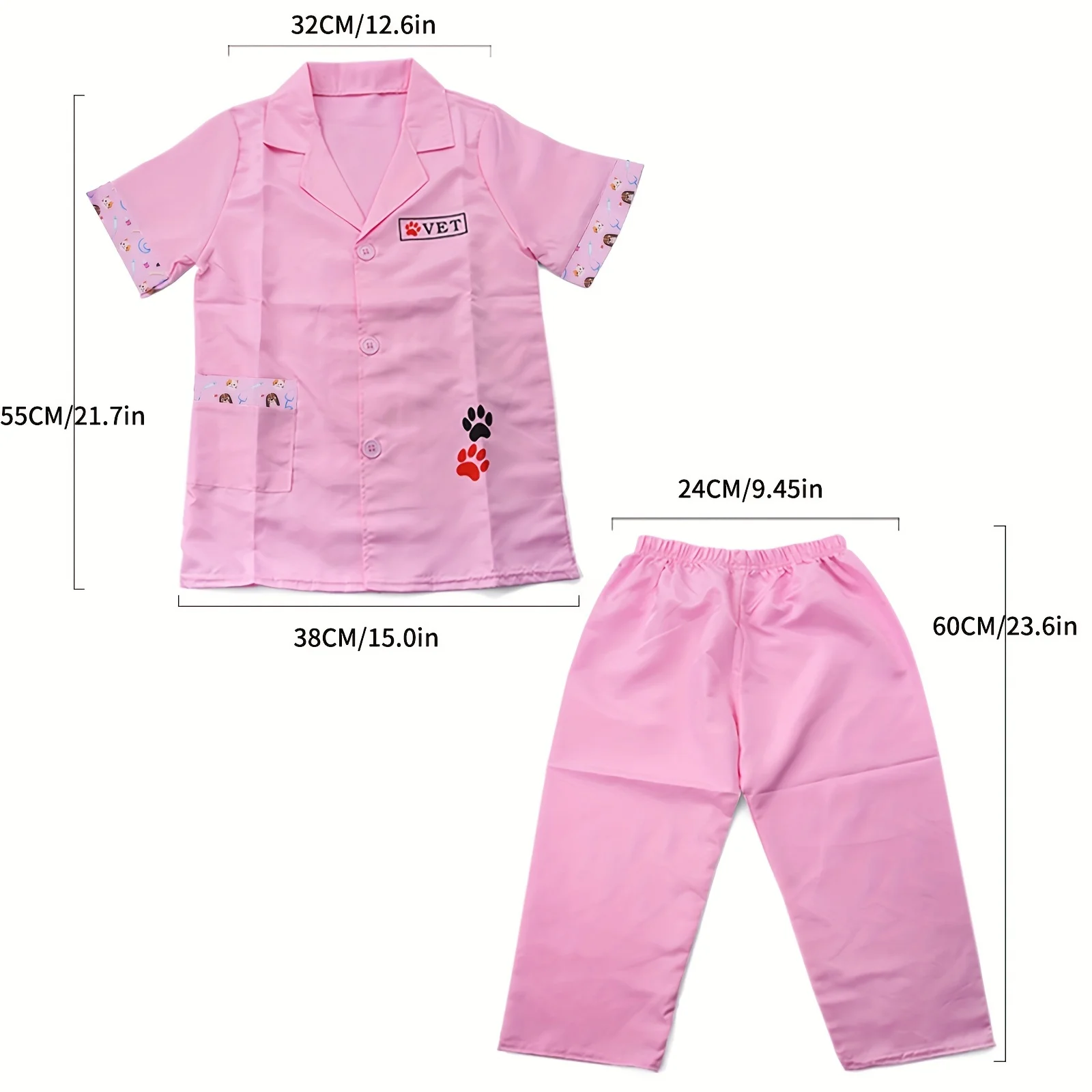 Costume di Halloween medico veterinario gioco di ruolo Costume Set bambini Pet Vet Doctor Costume finta di giocare vestire