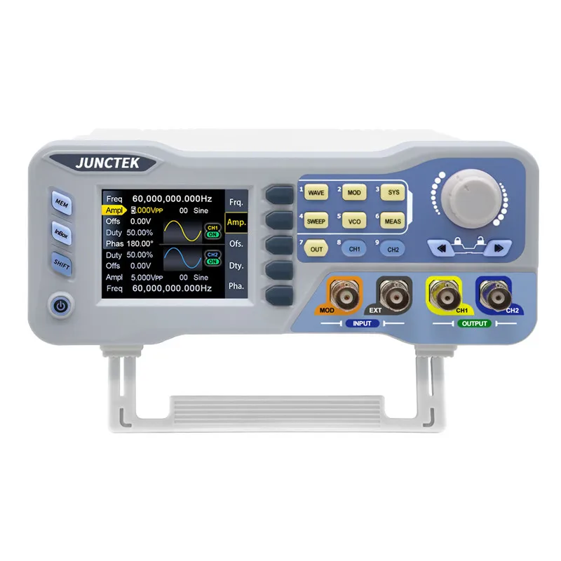 JUNCTEK JDS8060 8080 Function Arbitrary Waveform Generator Dual Channel Signal Source 275MS/s 14bits Frequency Meter 60Mhz 80Mhz