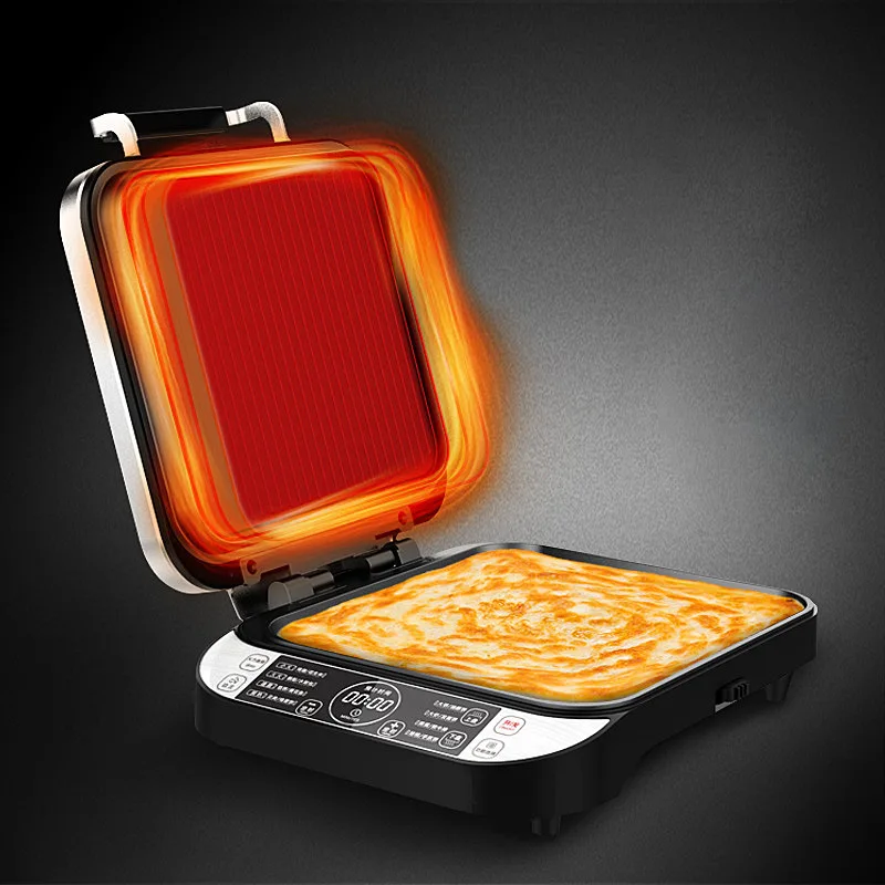 أدوات خبز كهربائية منزلية شواية مقلاة خبز قابلة للإزالة وقابلة للغسل صينية خبز مربعة طبق شواء فطيرة ماكينة شواء