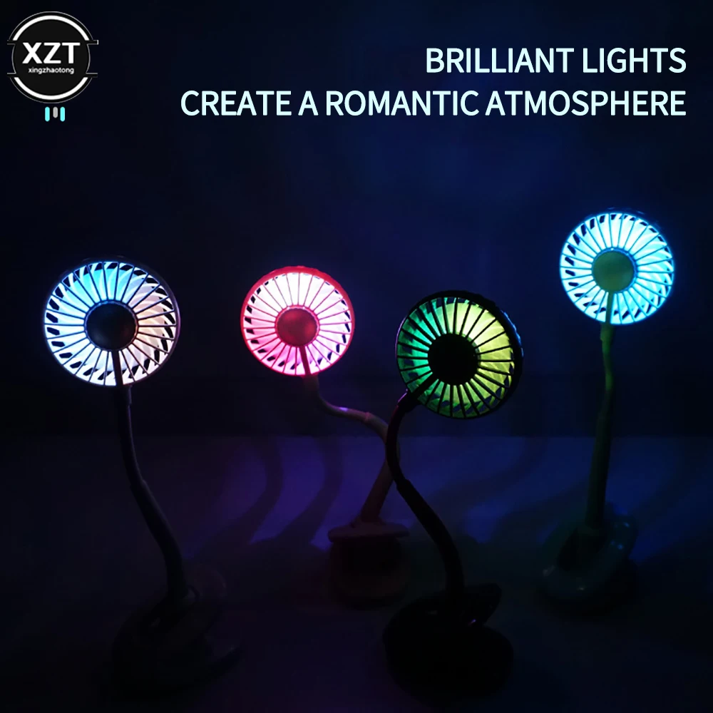 Ventilateur de bureau portable et pliable, refroidisseur d'air, charge USB, silencieux, pour étude et travail, été