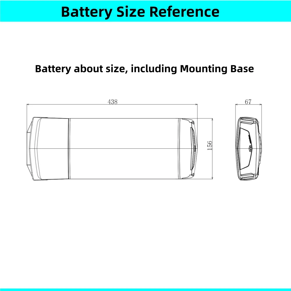 Rear Rack Carrier Li-ion Ebike Battery 36V 10.4Ah 11.6Ah 13Ah 15Ah 20Ah 48V 10Ah 14Ah City Bike Mountain Bike E-bike Battery