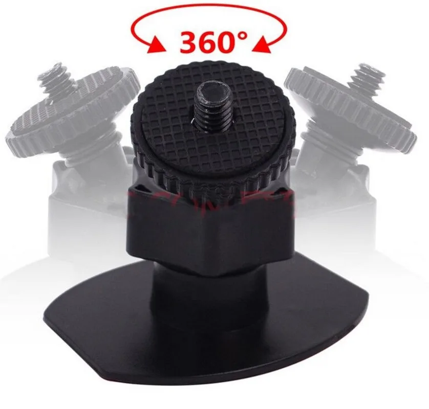 8Types Glue Adhesive Paste DVR Bracket 6MM Screw Head T Port U-shape Driving Recorder Holder Navigation GPS DV Cam Bracket Mount