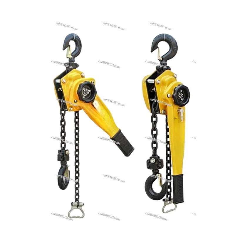 0.75t/1t/1.5t/2t Pulling Wrench Hoist Manganese Steel Hook Hand Chain Hoist Portable Lever Block Inverted Chain Hoist Tightener