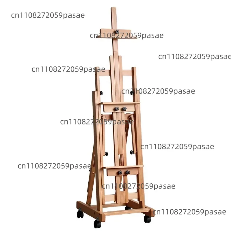 Flat Dual-purpose Easel Adjustable Beauty Belt Wheel Folding Display Stand Special Oil Painting Stand for Children's Sketch