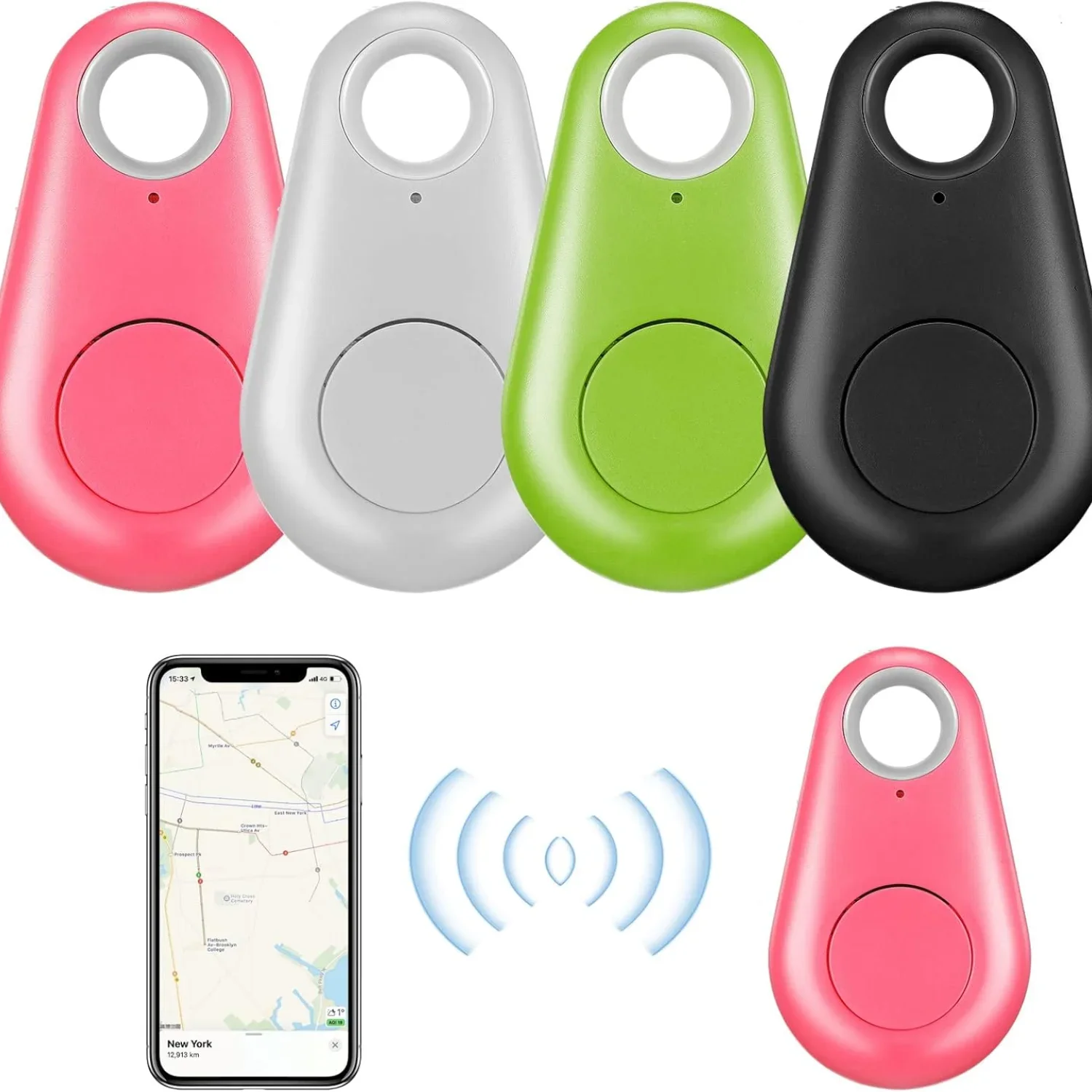 Traceur GPS intelligent USB Bluetooth 5.0, alarme anti-perte, détecteur de capteur, téléphone pour enfants, portefeuille de voiture, bagages, animal de compagnie