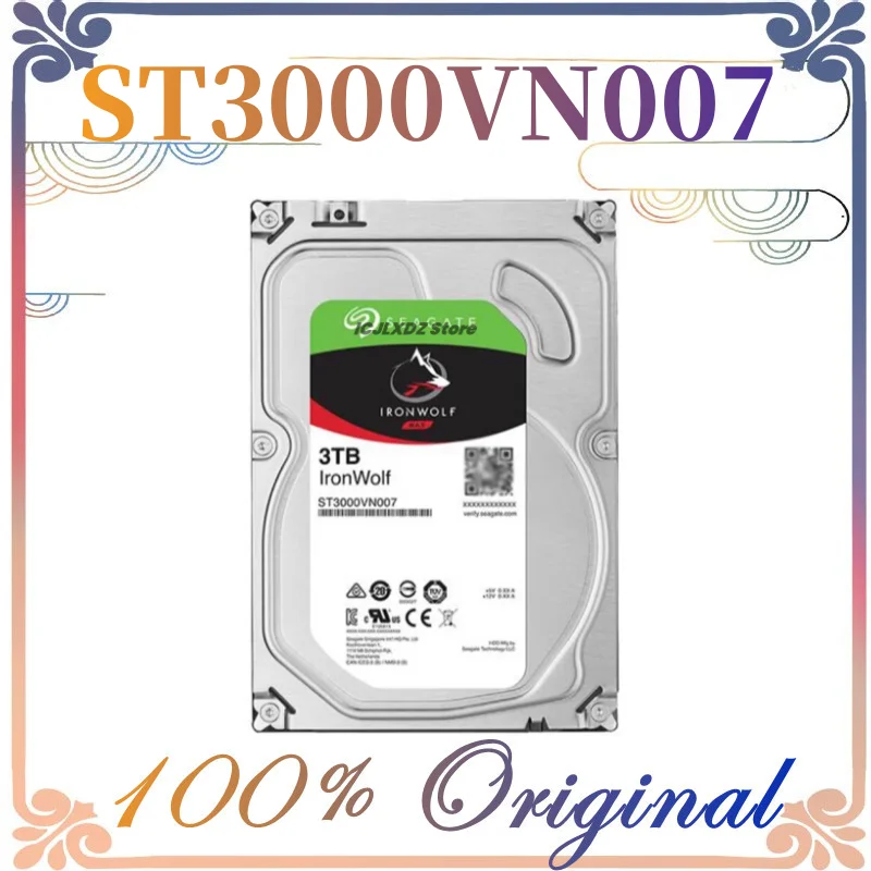 1pcs/lot New Original FOR Seagate IronWolf (5900RPM, 3.5-inch, 64MB Cache) 3TB Internal HDD ST3000VN007  In Stock