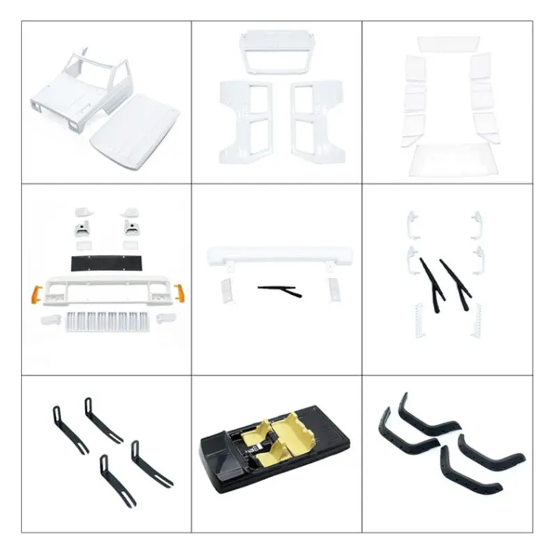 BEDW-Hard Plastic 12.3Inch 313Mm Wheelbase Cherokee Body Shell For 1/10 RC Crawler Car Axial SCX10 & SCX10 II 90046 90047