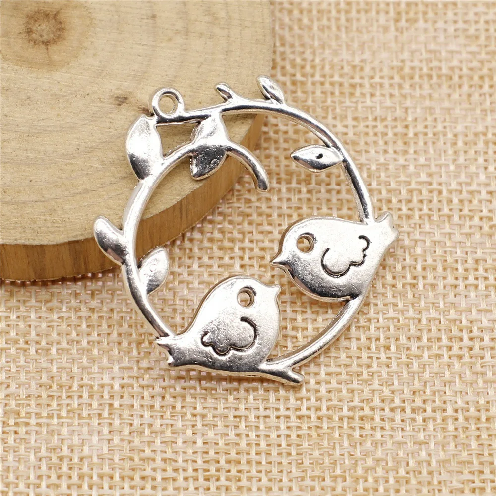 IFOCUS 4 шт./лот подвески в виде птиц для самостоятельного изготовления ювелирных изделий из цинкового сплава 42x39 мм/1,65x1,54 дюйма