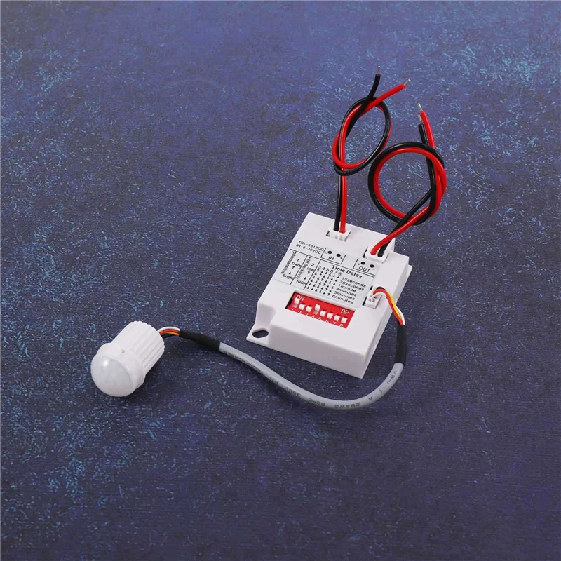 -A96Z 4X 12V 24V PIR Motion Sensor Switch IR Infrared Human Induction Time Delay Relay Switch Corridor LED Light Timer Switch