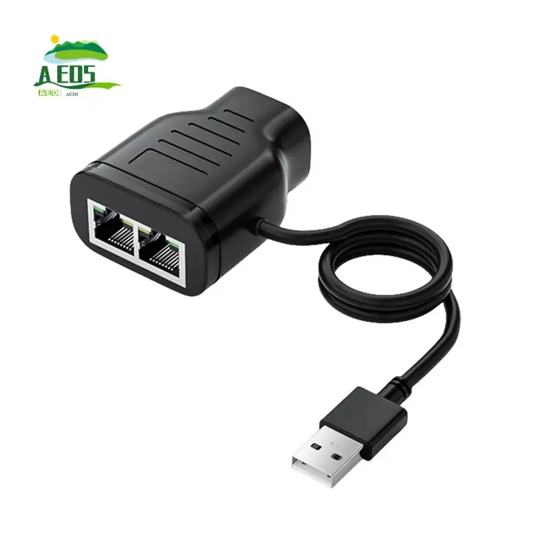 

Адаптер AED5-2-в-1, совместное использование стомегабитной сети RJ45, многофункциональный сетевой разветвитель «один два», прочный, простой в использовании
