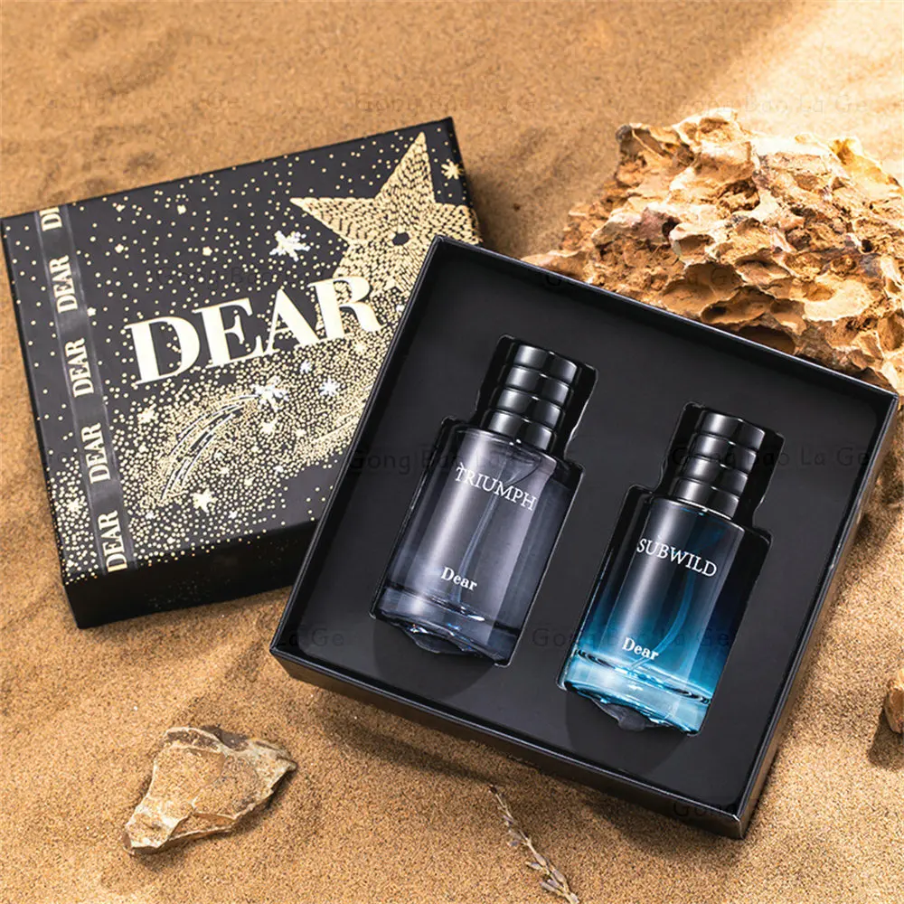 

Gift Box Two Piece Set Fragrance Lasting Body Spray Perfume Essential Oil Scent Pheromone Eau De Parfum Cologne 100ml Toilette