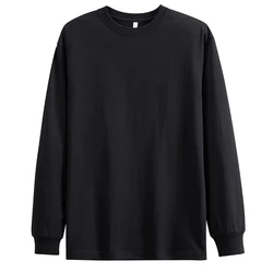 Plus Size 5XL Spring Cotton Tees Long Sleeve Women Clothing T-shirts Tops Solid Color Print Oversized women Female Clothing