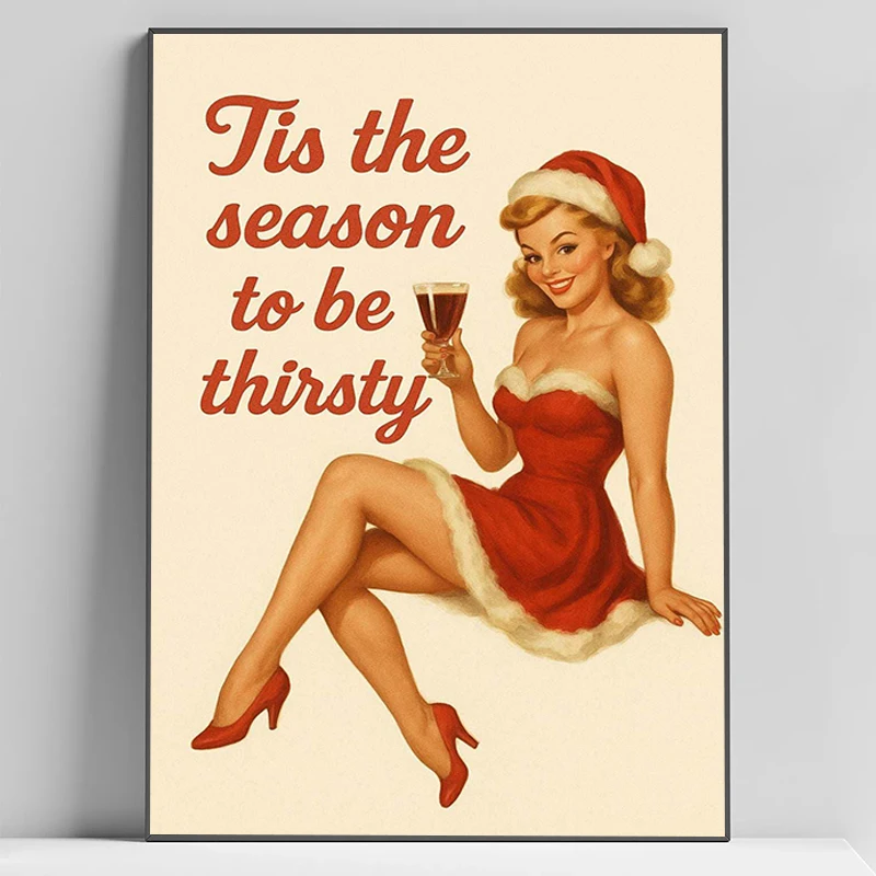 

Christmas Tree Santa Claus Snowman Reindeer Posters Interior House Decoration Room Decorative Picture For Home Decor Gift Poster