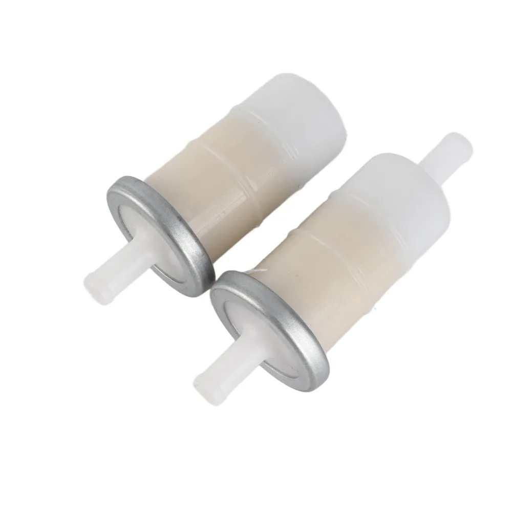 2PCS Durable Universal Fuel Line Filter Beige Compact Fuel Filter Part Plastic Universal Fuel Filter for 16900 MG8 003