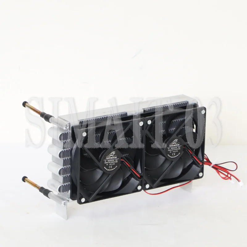 PURSWAVE WT1232S2 Mini Microchannel Heat Exchanger – 120x120mm, 12V/24V/220V Fan, 1200W Nominal